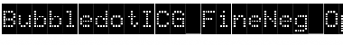 Download BubbledotICG FineNeg Font Title Preview