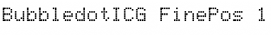 Download BubbledotICG FinePos Font Title Preview