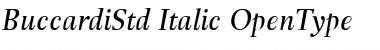 Download Buccardi Std Italic Font Title Preview