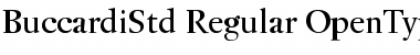 Download Buccardi Std Regular Font Title Preview