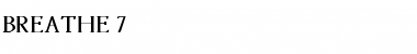 Download Breathe 7 Bold Font Title Preview