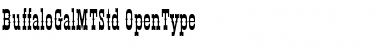 Download Buffalo Gal MT Std Regular Font Title Preview