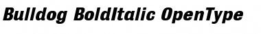 Download Bulldog BoldItalic Font