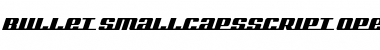 Download Bullet SmallCapsScript Font Title Preview