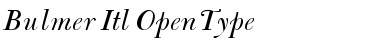 Download Bulmer Italic Font Title Preview