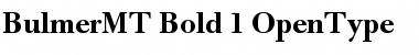 Download Bulmer MT Bold Font Title Preview