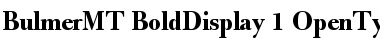 Download Bulmer MT Bold Display Font Title Preview