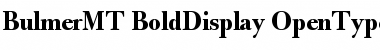 Download Bulmer MT Bold Display Font Title Preview