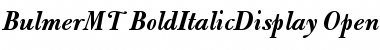 Download Bulmer MT Bold Italic Display Font Title Preview