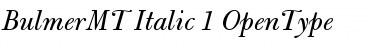 Download Bulmer MT Italic Font Title Preview