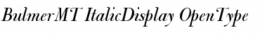 Download Bulmer MT Italic Display Font Title Preview