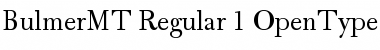 Download Bulmer MT Regular Font Title Preview