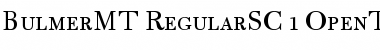 Download Bulmer MT Small Caps & OldStyle Figures Font Title Preview