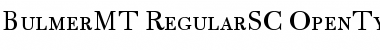 Download Bulmer MT SC Font Title Preview