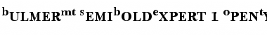 Download Bulmer MT SemiBold Expert Font Title Preview