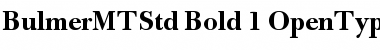 Download Bulmer MT Std Bold Font Title Preview