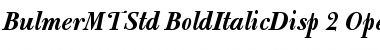 Download Bulmer MT Std Bold Italic Display Font Title Preview
