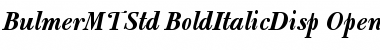 Download Bulmer MT Std Bold Italic Display Font Title Preview