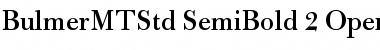 Download Bulmer MT Std Semibold Font Title Preview