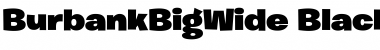 Download Burbank Big Wide Black Font Title Preview