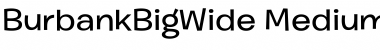Download Burbank Big Wide Medium Font Title Preview