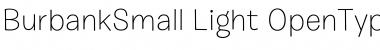 Download Burbank Small Light Font Title Preview