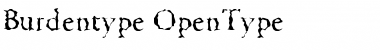 Download Burdentype Regular Font Title Preview