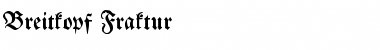 Download Breitkopf Fraktur Regular Font Title Preview