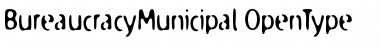 Download BureaucracyMunicipal Regular Font Title Preview