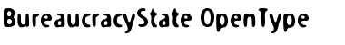 Download BureaucracyState Regular Font Title Preview