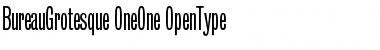 Download BureauGrotesque OneOne Font Title Preview