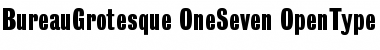 Download BureauGrotesque OneSeven Font Title Preview