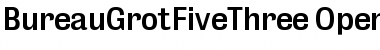 Download BureauGrotFiveThree Regular Font Title Preview