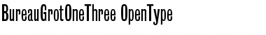 Download BureauGrotOneThree Regular Font Title Preview