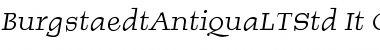 Download BurgstaedtAntiqua LT Std Rg Italic Font Title Preview