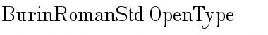 Download Burin Roman Std Regular Font Title Preview