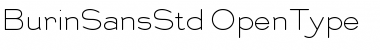 Download Burin Sans Std Regular Font Title Preview