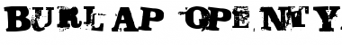 Download Burlap Regular Font Title Preview