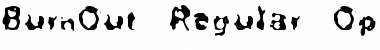 Download BurnOut Regular Font Title Preview