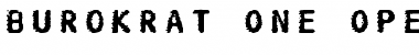 Download Burokrat One Font Title Preview
