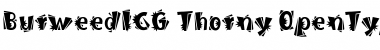 Download BurweedICG Thorny Font Title Preview