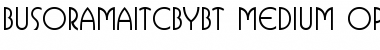 Download ITC Busorama Medium Font Title Preview