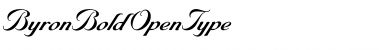 Download ByronBold Regular Font Title Preview