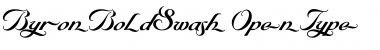 Download ByronBoldSwash Regular Font Title Preview