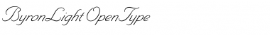 Download ByronLight Regular Font Title Preview