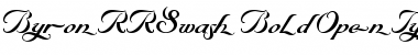 Download ByronRRSwash Regular Font Title Preview