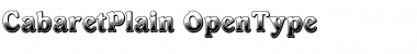 Download Cabaret .. Plain Font Title Preview