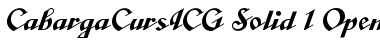 Download CabargaCursICG Solid Font