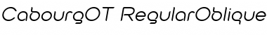 Download Cabourg OT RegularOblique Font