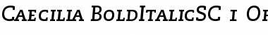 Download PMN Caecilia 76 Bold Italic SC Font Title Preview